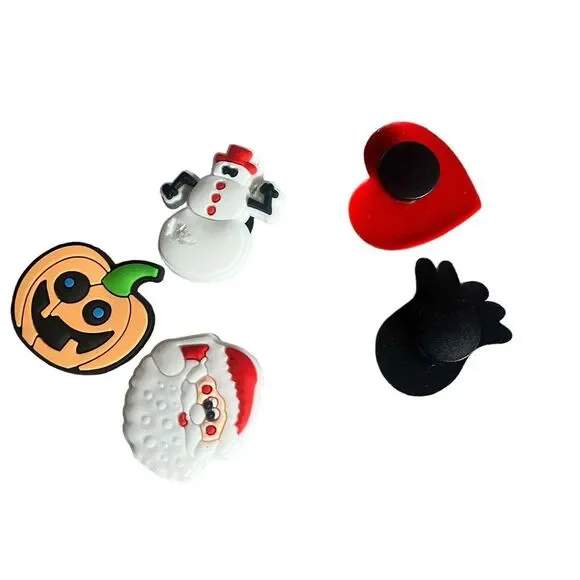Holiday Charms for Clogs. Shoe Charms lot of 5 NEW. Christmas, Halloween - Picture 2 of 3